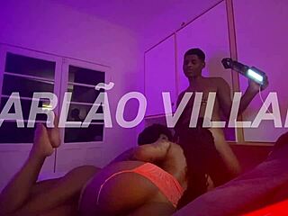 Hot brunette gives deepthroat and ass fucking in group session