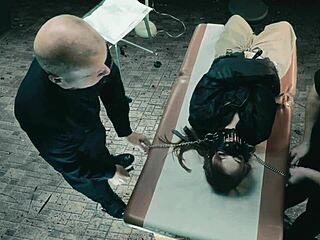 trapped in a cell, this young teen's tight pussy is used relentlessly