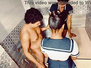 Uttaran20 Desi Sex Finishing Him Off During Threesome!