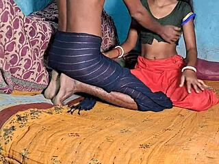 Beautiful Indian woman enjoys great sex with her husband in different positions