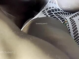 Real orgasm hits after hot fuck with massive load on face