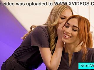 Lauren Phillips gives a sensual Nuru massage to David