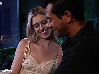 Jill Kassidy Strips Teasingly Bent Over