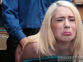 Young blonde cop tries to steal from a pawn shop but gets caught in the act