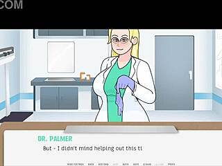 A milf patient gets a special examination from the doctor