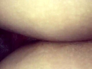 Redbone Ebony Amateur Rides Homemade Reverse Cowgirl on Monster Cock