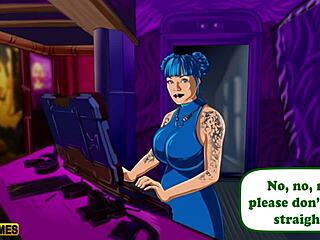 Let's play cybersluts 2077 with big tits masturbation