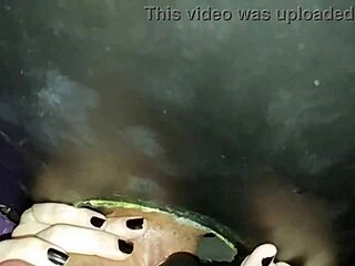 Married couple enjoys a night at a glory hole