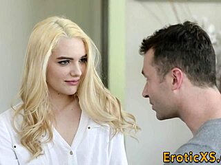 Hey, watch this blonde hottie get her pussy rubbed real good!