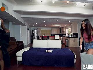 Xxlayna Marie pranking stepbro with deepthroat and hardcore sex