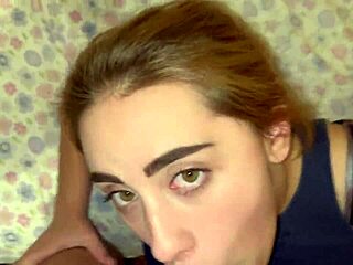 Hot blonde engages in deepthroat and intense sex for cum in mouth