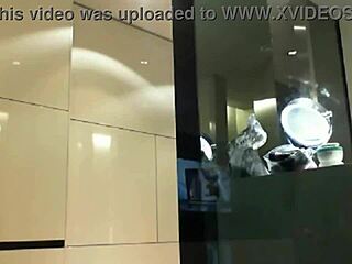 Dea Squirts in Berlin Shower While Flashing Feet and Using Dildo.