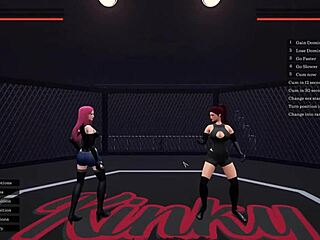 Dominant lesbian action in steamy femdom scene