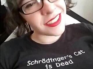 Clothed mistress dominates in nonnude sexting session