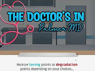 The doctor examines the patient