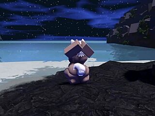 Roblox slut gets CAUGHT and USED on PUBLIC BEACH