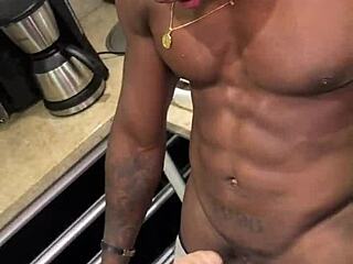 Beautiful blonde cheats with well-endowed black man while her boyfriend watches as a cuckold