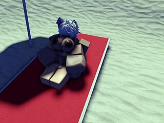 Roblox slut gets CAUGHT and USED on PUBLIC BEACH