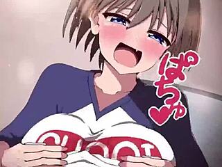 uzaki chan gives a fast titty tease