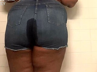 Girl urinates and then farts in the bathroom, surrounded by steam