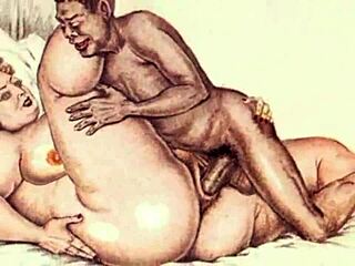 Classic erotic animal-themed cartoon with hairy characters