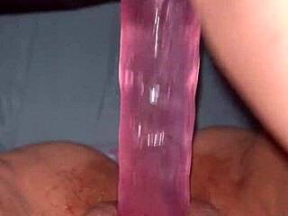 Masturbating with my fingers and a glass toy