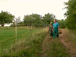 Grandparents Find a Nymphomaniac at the Picnic for Hard Fucking