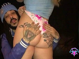 canelle spreads her pawg ass for huge cock anal