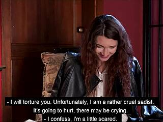 Pornstar endures harsh whipping and humiliation in first kinky scene. Brunette slave learns her place fast.