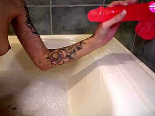 Skinny teen's tight pussy gets spanked and fucked by toy