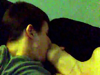 Couple's Homemade Video Shows Intense Big Cock Blowjob Action