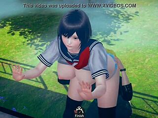 AI girl with big tits gives explosive blowjob in 3D!