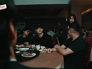 curvy dancer gets fucked hard at banquet party