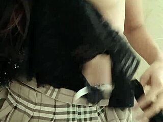 College girl masturbates in shower, caught in sensual act
