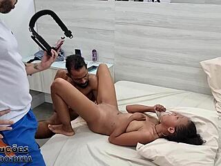 Brazilians enjoy double penetration and rough anal sex