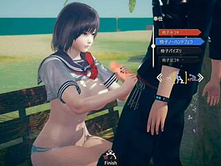 AI girl with big tits gives explosive blowjob in 3D!