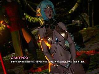 3D game with big-boobed teen and curvy girl