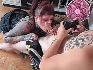 she begs him to fuck her instead of playing games