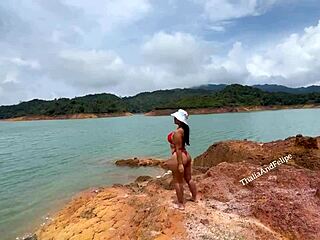 Couple enjoys anal sex in vacation cabin, she's got a sweet face