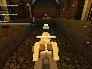 Blonde babe bent over for deep anal pounding while shaking her ass in wild Roblox porn scene.