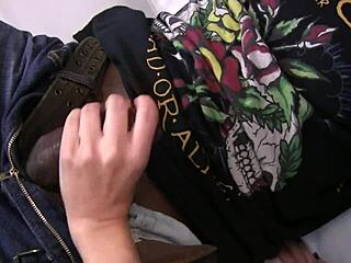 Brunette MILF mom feels intense pleasure from anal fucking by huge black cock