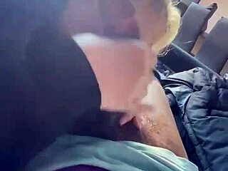 Mif eats a sperm shot in the ass, a naughty habit