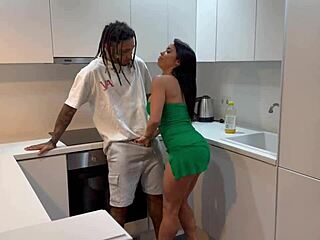 Two Latin cocks shattered the ass of the Italian beauty Megan Fiore