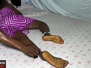 Latina Ebony Couple Spanks Oiled Wife in Beautiful Amateur Session