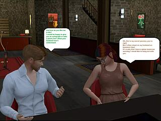 Naughty fan drags alex to fuck and takes his huge cock in mouth and pussy.