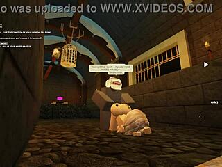 Blonde babe bent over for deep anal pounding while shaking her ass in wild Roblox porn scene.