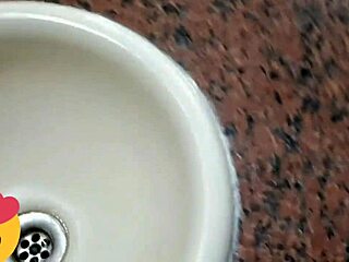 quick fuck in uni bathroom leads to creampie with monster cock 😈