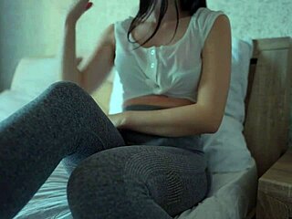 Futa stepmom caught with cock during yoga play!