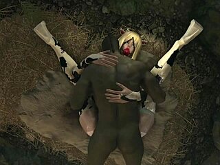 Elfs and Orcs Riding Wild with Big Tits in Crazy Bound Action