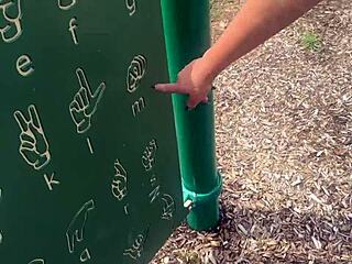 Goth GF Banged Publicly in Park! Wow!